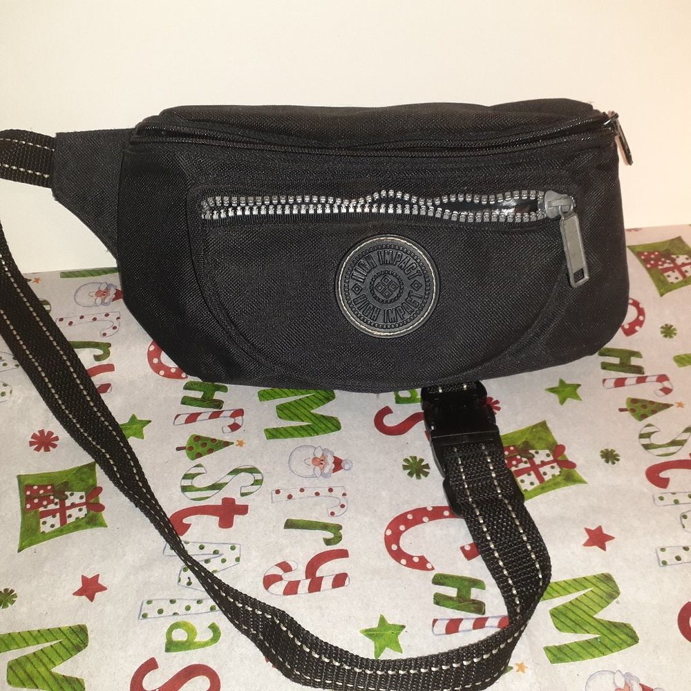 High Impact Black Fanny Pack Bag